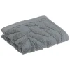 Serviette de toillette Cisel - coton - gris foncé - 30x50 cm - Atmosphera
