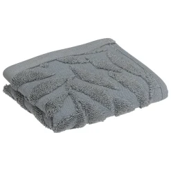 Serviette de toillette Cisel - coton - gris foncé - 30x50 cm - Atmosphera