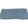 Serviette invité Essentiel - coton 450 gr/m² - bleu orage 30x50 cm - Atmosphera