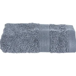 Serviette invité Essentiel - coton 450 gr/m² - gris anthracite 30x50 cm - Atmosphera