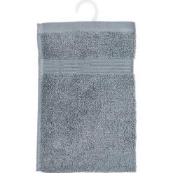 Serviette invité Essentiel - coton 450 gr/m² - gris anthracite 30x50 cm - Atmosphera