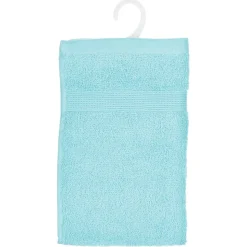 Serviette invité Essentiel - coton 450 gr/m² - bleu aqua 30x50 cm - Atmosphera