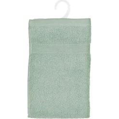 Serviette invité Essentiel - coton 450 gr/m² - vert céladon 30x50 cm - Atmosphera