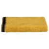 Serviette invité Joia - coton 550 gr/m² - jaune moutarde 30x50 cm - Atmosphera
