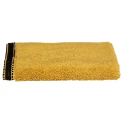 Serviette invité Joia - coton 550 gr/m² - jaune moutarde 30x50 cm - Atmosphera