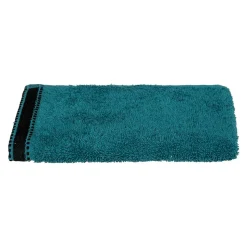 Serviette invité Joia - coton 550 gr/m² - bleu canard 30x50 cm - Atmosphera