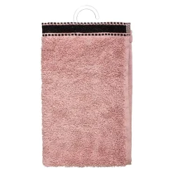 Serviette invité Joia - coton 550 gr/m² - rose 30x50 cm - Atmosphera