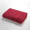 Serviette ou drap de douche 70 x 130 cm Tendresse rouge