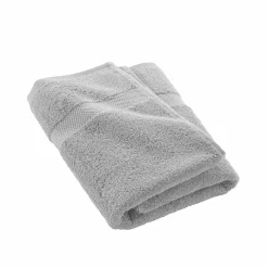 Serviette ou drap de douche 70 x 130 cm Elegante gris perle