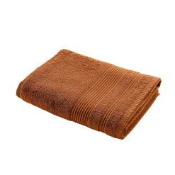 Serviette ou drap de douche 70 x 130 cm Tendresse caramel
