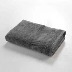Serviette ou drap de douche 70 x 130 cm Tendresse anthracite