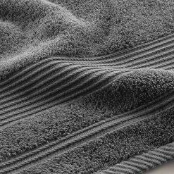 Serviette ou drap de douche 70 x 130 cm Tendresse anthracite