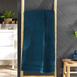 Serviette ou drap de douche 70 x 130 cm Tendresse bleu saphir
