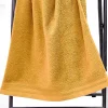 Set de 2 serviettes de toilette en éponge (50x100 cm - Jaune Ocre)