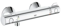 Set de douche Mitigeur thermostatique Grohtherm 800 + Douchette stick 1 jet Euphoria Cosmopolitan, Chrome (34558000-Euphoria)