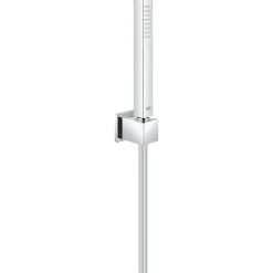 Set de douche Mitigeur thermostatique Grohtherm + Douchette Stick 1 jet, support mural, flexible, Chrome (34558000-CUBESTICK)