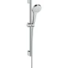 Set de douche Vario EcoSmart avec barre Unica'Croma 65 cm blanc/chromé Croma Select HANSGROHE 26563400