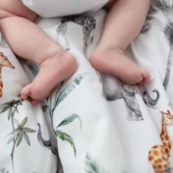 SEVIRA KIDS Lot de 2 langes en bambou Safari