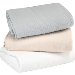 SEVIRA KIDS Lot de 3 maxi langes en gaze de coton