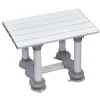 Siège de bain Aidapt en plastique Medina - Hauteur 30 cm - Blanc VR129