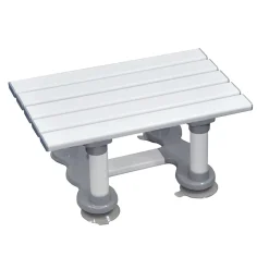 Siège de bain Aidapt en plastique Medina - Hauteur 15 cm - Blanc VR127