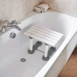 Siège de bain Aidapt en plastique - Hauteur 30 cm/ Taille 12" - Blanc
