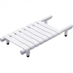 siège de bain en aluminium blanche Godonnier extensible de 484 à 640 mm