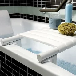 siège de bain en aluminium blanche Godonnier extensible de 484 à 640 mm