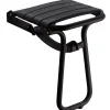 Siège de douche en aluminium noir Godonnier Confort charge maximale 150 kg