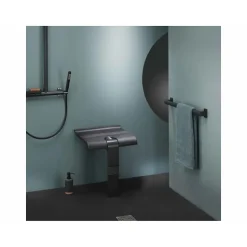 Siège de douche escamotable ARSIS Full Black - Noir Mat
