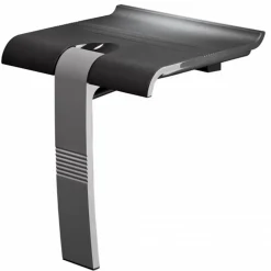 Siège de douche escamotable Arsis - Gris anthracite et Gris mat