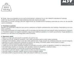 Siège de douche pliable ajustable Max 100kg MSV