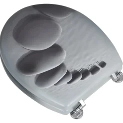Siège de toilette abattant avec couvercle mdf Helloshop26