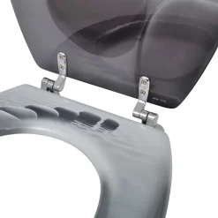 Siège de toilette abattant avec couvercle mdf Helloshop26