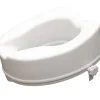 Siège de toilette surélevé en plastique sans couvercle blanc Senator - hauteur 16 cm VR224E