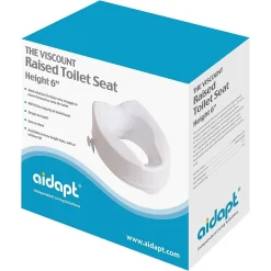 Siège de toilette surélevé en plastique sans couvercle blanc Senator - hauteur 16 cm