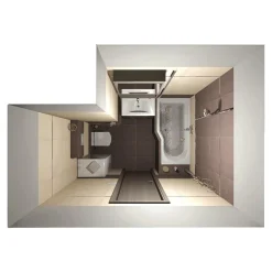 Siko 160x80 cm Beata Plus baignoire bain douche asymétrique en acrylique positionnement droite, sans pieds, blanc (BE1600PPLUS)