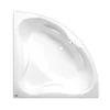 Siko 140x140 cm Cornelia baignoire d'angle en acrylique, gauche et droite, sans pieds, blanc (CO1400NEW)