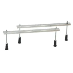 Siko 160x80 cm Laguna Beata Plus baignoire bain/douche asymétrique avec pieds, acrylique, gauche, blanc (BE1600LPLUS-SET)