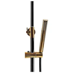 Silla Élégant Colonne de Douche avec Mitigeur Réglable en Hauteur Système de Douche, Noir / Doré