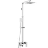 Silla Élégant Colonne de Douche avec Mitigeur Réglable en Hauteur Système de Douche, Chrome