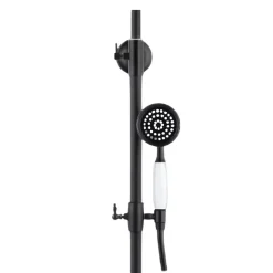 Silla Élégant Colonne de Douche retro avec Mitigeur Réglable en Hauteur Système de Douche, Noir