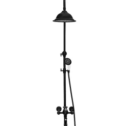 Silla Élégant Colonne de Douche retro avec Mitigeur Réglable en Hauteur Système de Douche, Noir