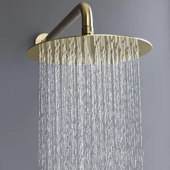 Silla Élégant Colonne de Douche en Laiton Encastrée, Ensemble de Douche Mécanique, Doré