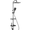Silla Élégant Colonne de Douche avec Mitigeur Réglable en Hauteur Système de Douche, Gris