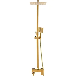 Silla Élégant Colonne de Douche avec Mitigeur Réglable en Hauteur Système de Douche, Doré