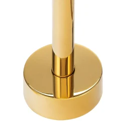 Silla élégant Robinet de Baignoire sur pied avec inverseur et bec rotatif avec douchette et flexible, Doré