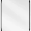 SILLA Miroir mural ovale, 80 x 45 cm, cadre noir