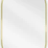 SILLA Miroir mural ovale, 80 x 45 cm, cadre doré