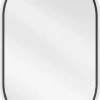 SILLA Miroir mural ovale, 85 x 50 cm, cadre noir